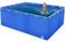 Pealihuy PVC-Planenbecken für Teiche mit Ablassventil, zusammenklappbarer Fischteich, Aquariumbecken, Teichbecken, oberirdischer Fischteich zur Koi-Zucht, zur Gartenbewässerung, Wasserspeicher, Fisch