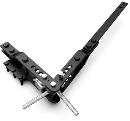 Rainorning Cintreuse Manuelle de Barres D'acier, Machine à Cintrer Ronde en Acier de Fer Plat de Barres D'armature à économie de Labar (A)