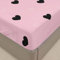 Surwin Drap Housse 90x190, Doux Draps Housses en Microfibre, Rose Drap-Housse avec Une Rebord Élastique, Lavable Ajustable Housse Matelas avec Bonnet 30 cm