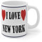 Wodevor I Love New York, tazza da caffè bianca a lunga distanza, in ceramica, per casa, lucida, regalo di compleanno per famiglia e cugino, 325 ml