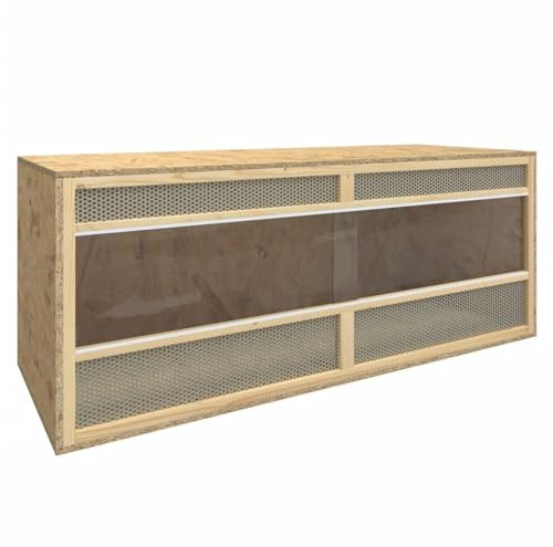 Rantry Terrarium aus mehrschichtigem Holz, 120 x 50 x 50 cm,