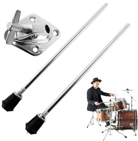 Bass Drum Standbeine, Bass Drum Beine - 2 Sporen für Trommel | Metall Trommelfüße, Rutschfeste Trommelbeine für Schlaginstrumente