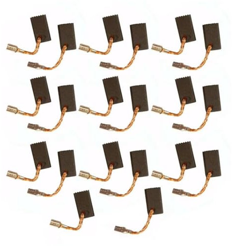 EsportsMJJ Kohlebürsten, 6,5 x 8 x 13 mm, Winkelschleifer-Zubehör, kompatibel mit Bosch GWS 7-100, 7-125, Ersatz-Kit, 20 Stück