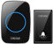CAFIEDR Self-Generating Wireless Doorbell, Waterproof Cordless Door Chime Kit 1 Receivers 1 Push Button 58 Ringtones 4 Levels Volume, 650Ft(Black)