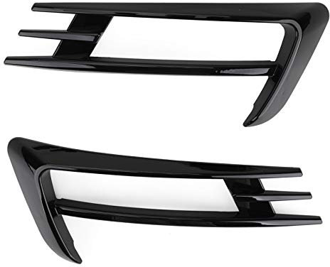 Artudatech Nebelscheinwerfer-Lampenblende Abdeckung Passend für VW Golf 7 MK7 2014-2017 2 Stück Schwarz