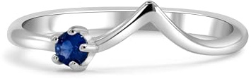 Ring 925 Silber Edelmetall Echter Schmuck 3 mm Natürlich Monatsstein Edelstein Solitär Größenverstellbar Neu Minimalistisch Naturstein