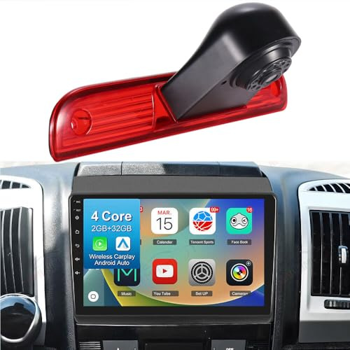 Auto Radio Autospieler GPS Navigation Carplay/Android Autoradio 9 Zoll HD-Touchscreen, Ersatz für Citroen Jumper Il Bus Kasten 244 Z 250 2500 L/Opel Movano Movano-e C Kasten U9