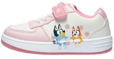 BlueY Scarpe Bambina, Sneakers Bambina Bingo, Graziose Scarpe Ragazza, Bianco 26