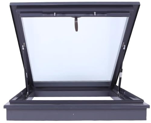 LXBAMKEA Dachfenster, Dachfenster, Aussichts- Aluminiumfenster, Dachausstiegsluke Mit Gehärtetem Glas, Keller/Wintergarten/Scheune/Schuppen/Dachboden Ausstiegsfenster Schachtabdeckung(78x118cm)