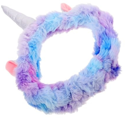 TOYANDONA Stylisches Einhorn Haarband für Damen mit Weichem Plüsch Vielseitig Verwendbar als Spa Gesichtshaarband und Party Accessoire für Geburtstage