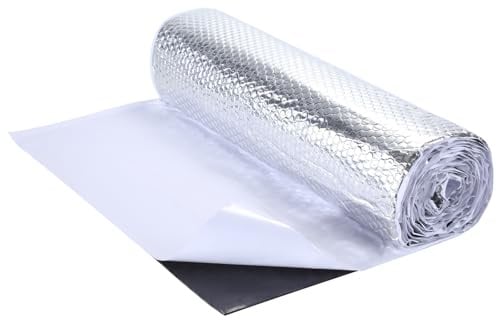 Pamatio Alubutyl (2.0 mm x 4 Meter x 50 CM) insgesamt 2 m² Selbstklebende Schalldämmung Alubutyl Anti Dröhn Dämmmatte, Auto Dämmung, Fahrzeugdämmung