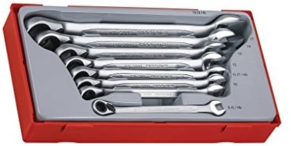Teng TT6508R Ratchet Combination Spanner Set Metric (8 Pieces)