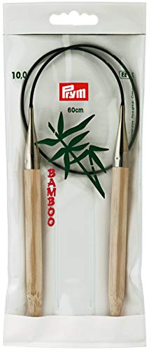 Prym 60 cm x 10 mm Circular Knitting Pins, Bamboo