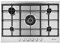 Smeg Cucina 70cm 5 Burner Gas Hob - Stainless Steel