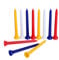MUXSAM 100Pcs Golf Ball Tees Mix Color Plastic Cup Shaped Golf Tees 70mm for Golf Outdoor Training