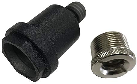 Gravity MS QC 1 TB - Schnellkupplungs-Aufsatz, Inklusive Adapter 3/8 auf 5/8, schwarz