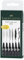 Faber-Castell Pitt Artist Pen Wallet of 6 with Assorted Tips - Black