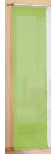 Gardinenbox 85589 - Panneau Japonais Transparent - Coulissant - avec Fixations - Rose, Vert Pomme, 245 x 60 cm