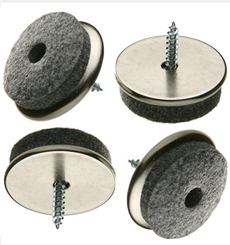 40 Stück Filz-Möbelgleiter aus Eisen Ø 28 mm mit Schraube