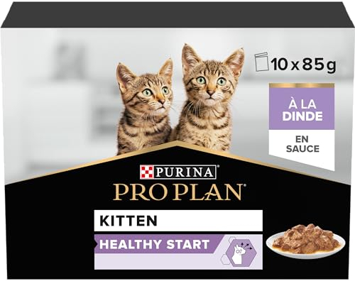 PRO PLAN CAT Wet NutriSavour Delicate mit Soße, 850 g, 4 Stück, insgesamt 40 Beutel