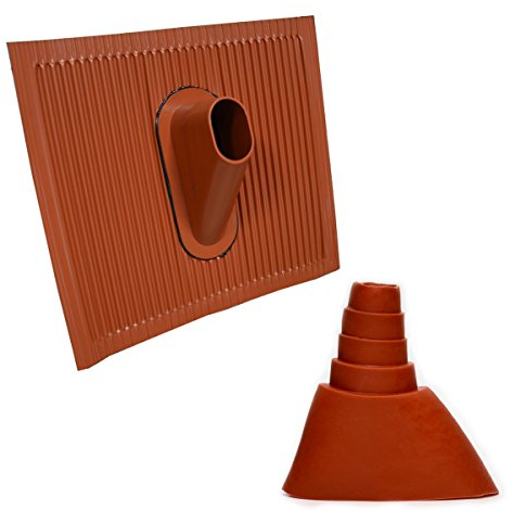 Premium X Dachabdeckung Aluminium-Dachziegel Rot Dach Montage Abdeckung Ziegel Dachpfanne SAT Sparrenhalter Manschette