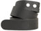 shenky Wechselgürtel ohne Schnalle Leder | 4cm Breite | Bundweite 70cm | Gürtel für Gürtelschnalle | Ledergürtel zum Wechseln | Herrengürtel | Echtleder | Damen | Schwarz | Länge 80cm