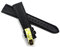 GRAF Herren Leder Uhrenarmband Alliagtor 19mm Schwarz B204