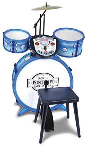 Bontempi | RhythmMaster: Batteria Elettronica con Suoni Realistici, Impulsi Luminosi e Funzioni Avanzate, 500x500x680 mm