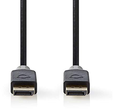 Displayport-Kabel - DisplayPort Stecker - DisplayPort Stecker - 4K@60Hz - Vergoldet - 2.00 m - Rund - PVC - Anthrazit/Grau - Box