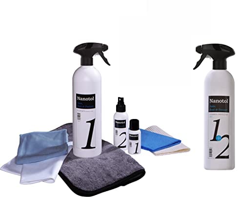 Nanotol Set S+2in1 hibrida (per 1 Automobile e rinfrescarsi) per la sigillatura di Auto, roulotte, Barche. Universalmente applicabile su verniciatura, vetri Auto, Cerchioni