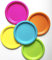 Beautiful Balloons 40 x 9 inch Neon Paper Party Plate Range disco fluorescent