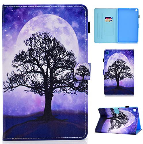 Succtop Galaxy Tab S5e Hülle Brieftasche Folio Flip Stand Tasche Stand Tablet Schutzhülle mit Stifthalter und Auto Schlaf/Wach Funktion für Samsung Galaxy Tab S5e SM-T720/SM-T725 Lebensbaum
