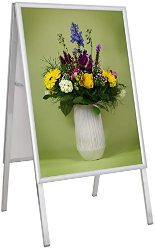 KDS A1 Kundenstopper Plakatständer Aufsteller 25mm Alu Klapprahmen