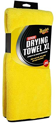 Meguiar's X1905EU Supreme Microfibre Car Cleaning Drying Towel XL, Yellow