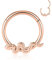 AROWRO Schlange Nasenringe Septum Clicker Nase Hoop Ring 316L Chirurgenstahl Knorpel Daith Helix Ohrringe Hoop Daith Piercing Schmuck 16G 8mm Roségold