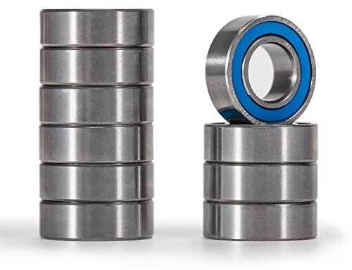 XiKe MR126-2RS Mini Kugellager 6x12x4mm| Chromstahl|Vorgeschmiert|Doppelte Gummidichtung, MR126RS Rillenkugellager mit Abdeckungen, 10er-Packung