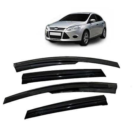 WIND RAIN SMOKE DEFLECTOR SET 4 PIECES FOR FORD FOCUS MK3 (2012+) / FIESTA (2012+)