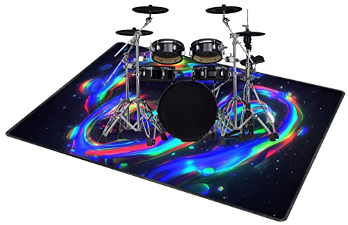 QQDD Schlagzeugteppich Schallschutz Rutschfeste Trommelmatte für E-Drum Elektronisch Snare Schalldicht (80CM - 200CM)