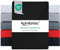 Komfortec Mikrofaser Spannbettlaken 160x200 cm – Weiches Spannbetttuch mit Rundumgummi – Fitted Sheet für Matratzen bis 30 cm – Schwarz – Oeko-Tex – Pflegeleicht & Hautfreundlich – 90g/m²
