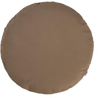 beties „Wunschton“ Kissenbezug ca. Ø60 cm - runde Kissenhülle in großer Sortiments- und Größenauswahl – EIN idealer Begleiter in Unifarben (deep-Taupe)