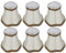 Moderne Lampenschirm Hängelampe Klein, Gold Lampenschirme, 6er-Set, kleine Wandlampenschirme, Clip-on-Glocke, Lampenschirme für Hängelampe Tischlampe Stehlampe Ersatz