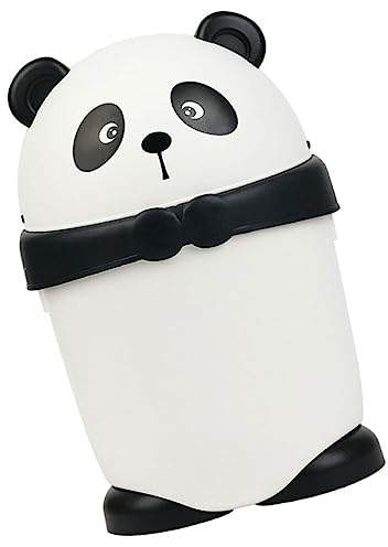 Yardwe Niedlicher Mülleimer In Panda-Form Mülleimer Kunststoff-Papierkorb Mülleimer Mit Deckel Für Schlafzimmer Badezimmer Küche Zuhause