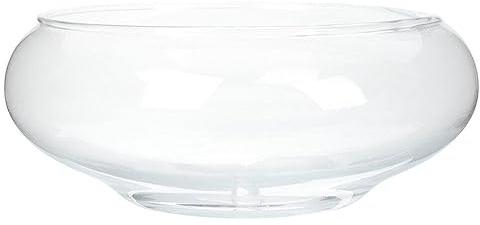 Warmhm Vase Bol à Poissons Transparent Bol à Bulles Conteneur Plastique Arrondi et Bas Pot pour Plantes Aquatiques Pot pour Jonquilles Pot Hydroponique Bol pour Aquarium