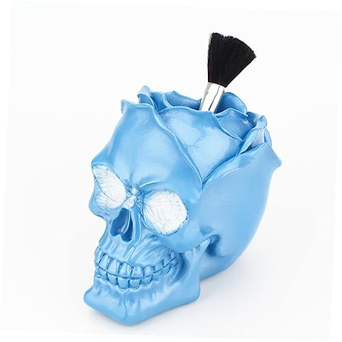 STOBOK Stifthalter 1 Stück Bleistifthalter -Förmiger Stifttopf Schreibtisch-Stiftetui Kreatives Stiftfass Stifthalter Stifthalter Make-Up-Pinsel Haushalt Schreibtischregal Blau