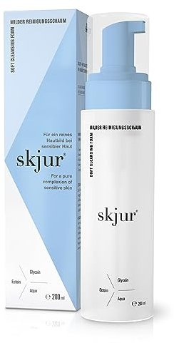 Skjur milder Reinigungsschaum Gesicht - Gesichtsreinigung für empfindliche Haut - mit Ectoin & Glycoin - Gesichtspflege für jeden Tag - Cleanser & Face Wash Women - Face Care - vegane Skincare (200ml)