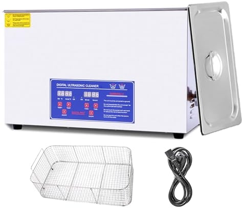 2L-30L Ultrasonic Jewelry Cleaner,40khz Professional Stainless Steel Ultrasonic Jewelry Cleaner Machine W/Digital Timer(0-30mins) & Heater(20-80℃),for Parts,Glasses,Jewelry,Denture,Coins,30L