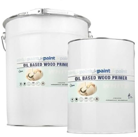 UK PAINT 5 Litres - Oil Based Wood Primer - White