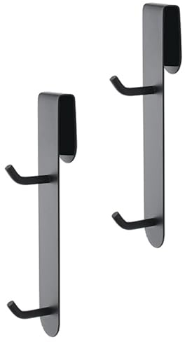 katmerio Lot de 2 crochets pour paroi de douche en acier inoxydable sans perçage avec protection en caoutchouc, crochet de porte pour paroi de douche, porte-serviettes, paroi de douche en verre pour