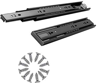 SWAYVES Schubladenführungen, Selbstschließende, Seitlich Montierte Schubladenführungen, Vollauszug, Schubladenführung, Schubladenschiene/10In/25Cm