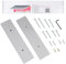 Blockabox – Silver Coloured Powder Coated Anti Arson Letterbox, Letterbox Cover, Letter Box Blocker, Empty & Void Property, Ideal for Landlords (320mm x 75mm) (Silver)